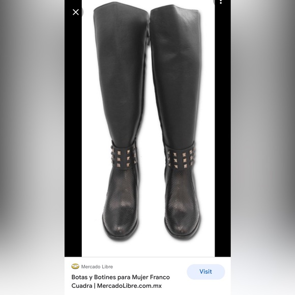 Franco Cuadra custom black leather studded boots - Picture 2 of 5